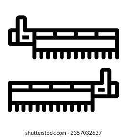 PCI simple communications controller line icon, electronics concept, pci controller vector sign on white background, outline style icon for mobile concept and web design. Vector graphics.