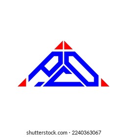 PCO letter logo creative design with vector graphic, PCO simple and modern logo.