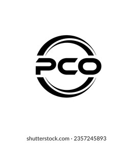PCO Logo Design, Inspiration for a Unique Identity. Modern Elegance and Creative Design. Watermark Your Success with the Striking this Logo.