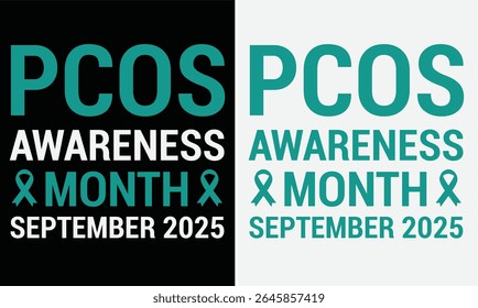 PCOS awareness design for t-shirt, hoodie, bags, mugs, stickers, banner, poster, icon etc.