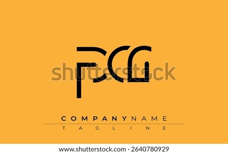 PCR abstract letter design. Modern Business Logo Design With Abstract Typography and Contemporary Style