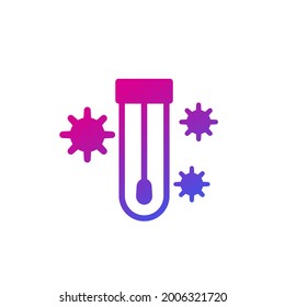 Pcr, Saliva Test Or Nasal Swab Icon