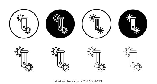 PCR test icon Simple thin outline