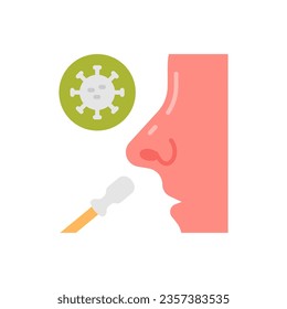 PCR Test icon in vector. Illustration
