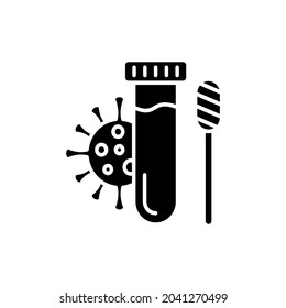 PCR Test icon in vector. Logotype