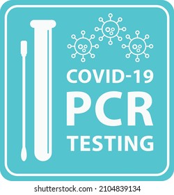 PCR testing icon  vector illustartion