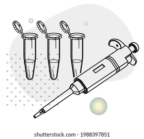 PCR Tube - Covid Testing - Icon as EPS 10 File