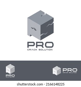 PCS Letter Logo For Concrete Cracking Problem Solver Companies