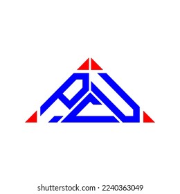 PCU letter logo creative design with vector graphic, PCU simple and modern logo.