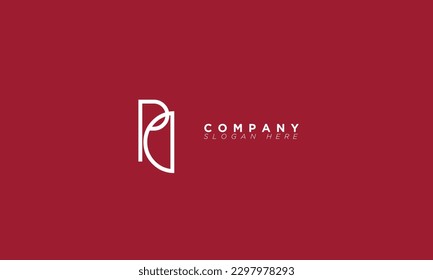 PD Alphabet letters Initials Monogram logo DP, P and D