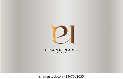 PD, DP, Abstract initial monogram letter alphabet logo design