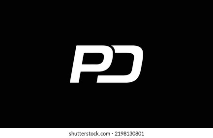 PD DP initial home logo design vector symbol graphic idea creative