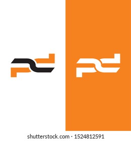 pd dp initial letter logo design vector