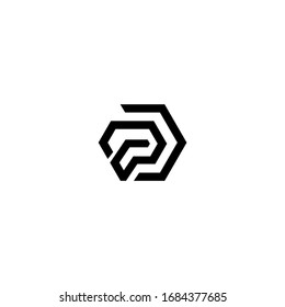 PD DP Letter Logo Design-Vektorillustration