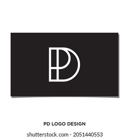 PD OR DP LOGO DESIGN VECTOR