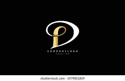 PD DP P Y D Resumen diseño del logotipo de la letra inicial del monograma