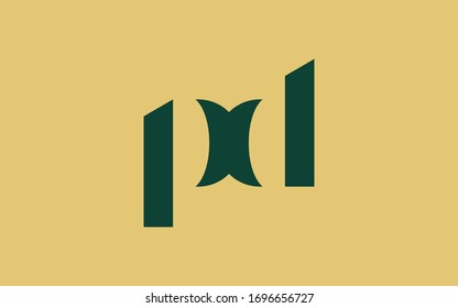 diseño del logotipo inicial de pd o dp y p o d, plantilla de vectores 