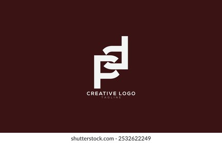 PD FD PZD Abstract initial monogram letter alphabet logo design