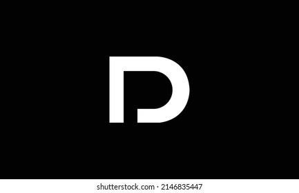PD initial DP letter logo icon vector illustration