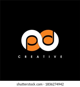 PD Letter Initial Logo Design Template Vector Illustration	
