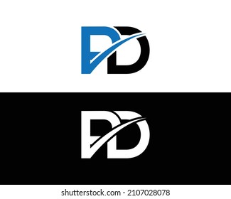 PD Letter Logo Design Modern Creative Alphabet Icon Vector Template.