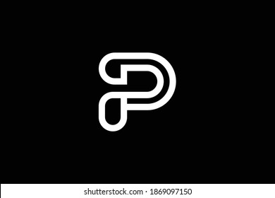 PD letter logo design on luxury background. DP monogram initials letter logo concept. PD icon design. DP elegant and Professional white color letter icon design on black background. D P