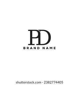 PD letter logo design on . PD  creative initials letter logo concept. PD  icon design. P D