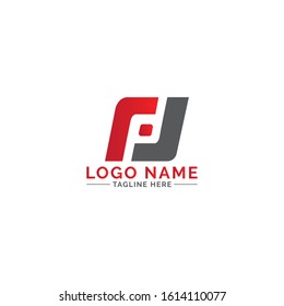 Pd letter logo design with shape