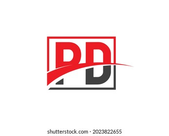 PD Letter Logo Design template