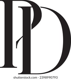 PD letter logo modern design