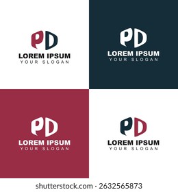 PD Letter mark Logo Variations for Branding