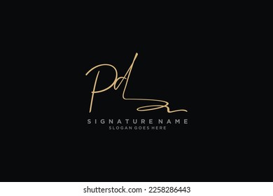 PD Letter Signature Logo Template elegant design logo Sign Symbol template vector icon