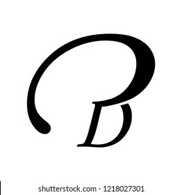 pd letter vector logo. b letter vector logo