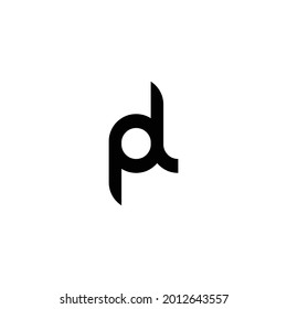 pd letter vector. p d letter logo