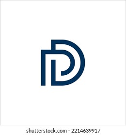 PD logo design , abstract letter PD logo . modern and creative logo design . vector illustration Pro Vector