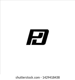 PD P D Letter Logo Design Template