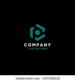PD, P, DP, P3 letter initial vector logo concept.