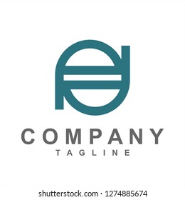 pd, pod, dop initials simple geometric company logo