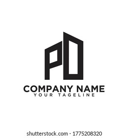 PD Vector Letter Logo monogram. PD letter logo. PD logo Vector Template. PD Building logo.