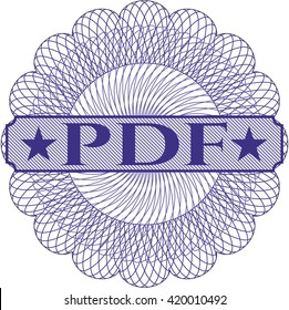 PDF abstract linear rosette