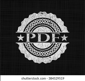 PDF chalkboard emblem
