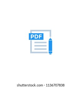 PDF document edit icon