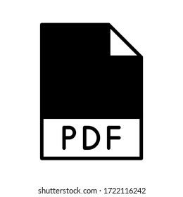 PDF document icon for file type extension