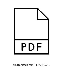 PDF document icon for file type extension