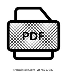 PDF document icon. Printer icon. Document icon