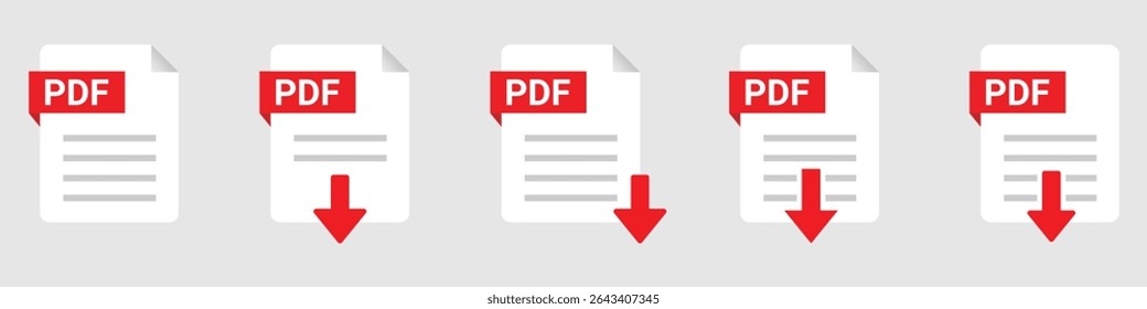 Pdf document note icon. Paper sheet vector illustration. Pdf notepad document business concept.