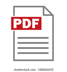 pdf document symbol for download