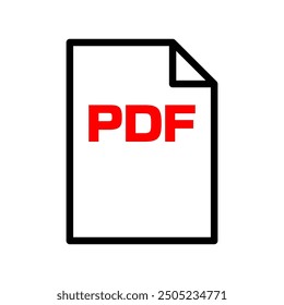 pdf document - vector icon