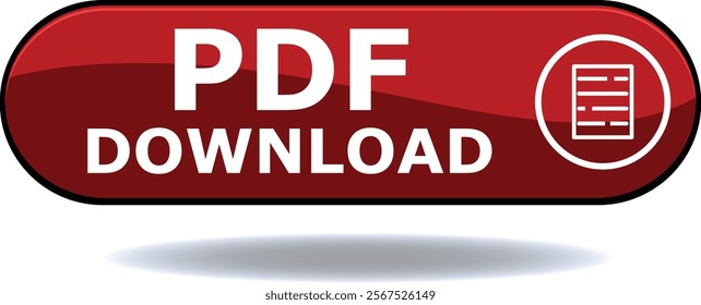 pdf download button web button vector 