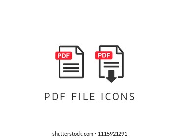 PDF Download icon. File download icon. Document text, symbol web format information